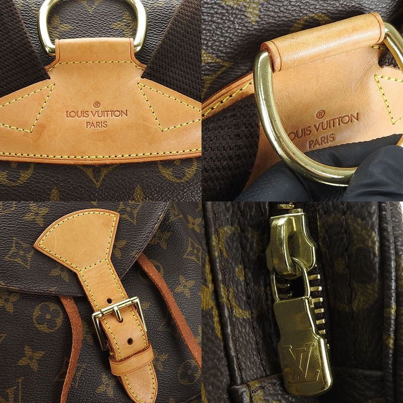 Louis Vuitton Rucksack Backpack Sac Montsouris GM M51135 Monogram Gold Hardware