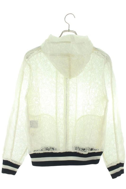 Chanel P58260v44327 Vinyl Finish Allover Embroidery Zip-up Blouson Men's 38