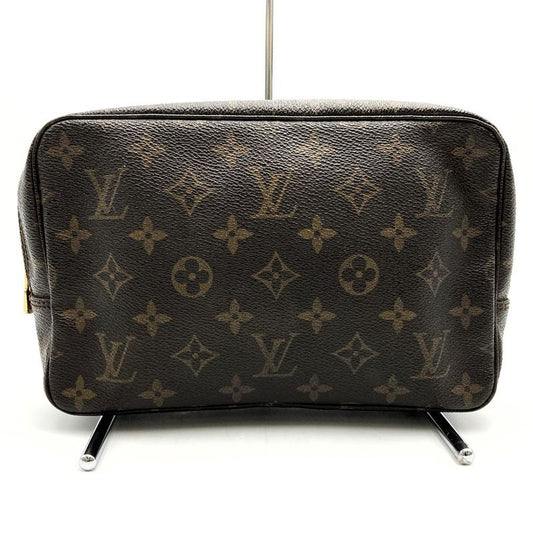 Louis Vuitton Trousse Toilette 23 M47524 Clutch Bag Monogram Canvas Brown Ladies