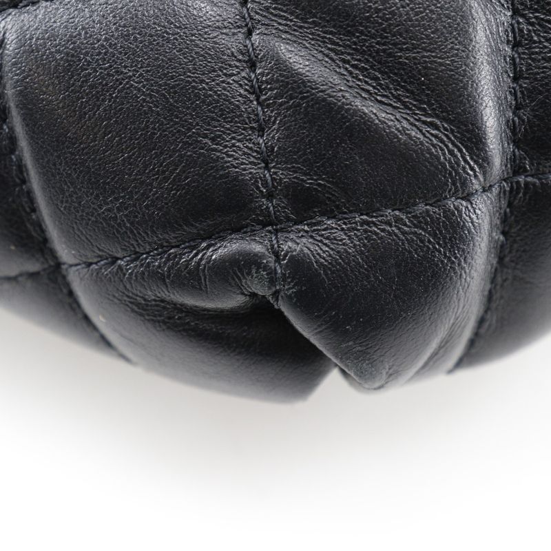 Chanel Matelasse Belt Bag Uniform Lambskin Black Women's Waist Bag