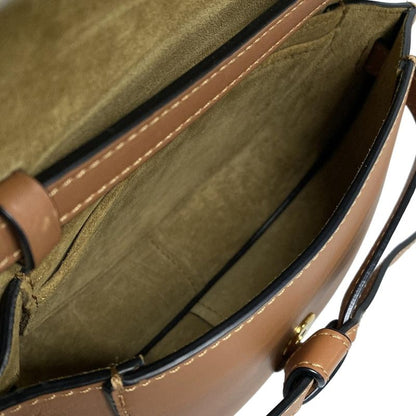 Loewe Shoulder Bag Gate Dual Bag Mini Brown Jacquard Strap Detachable