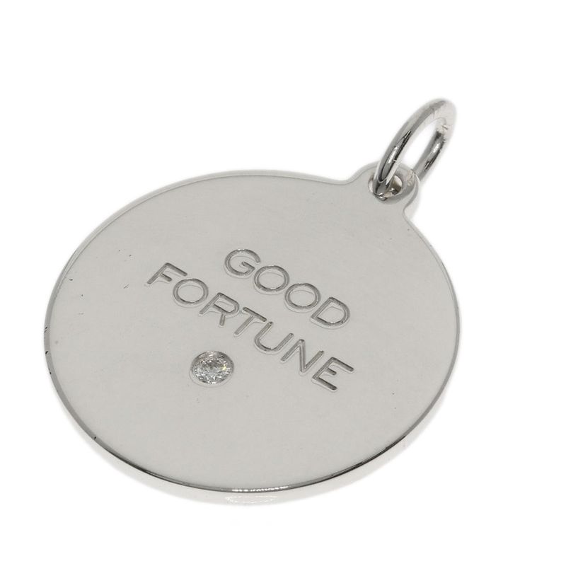 Tiffany & Co Round Plated Diamond Pendant Top SV Ladies