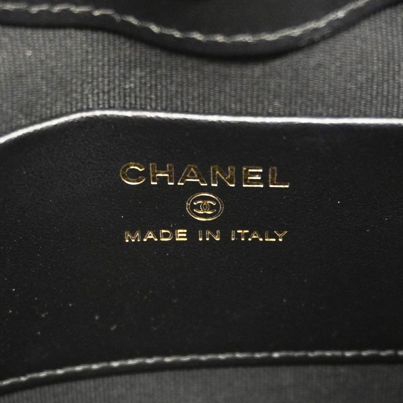 Chanel Handbag Matelasse Calfskin Black Chien Pan Gold Hardware Women