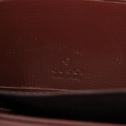 Gucci GG Supreme FAKE NOT PVC × Leather Round Zip Wallet Long Wallet 636169