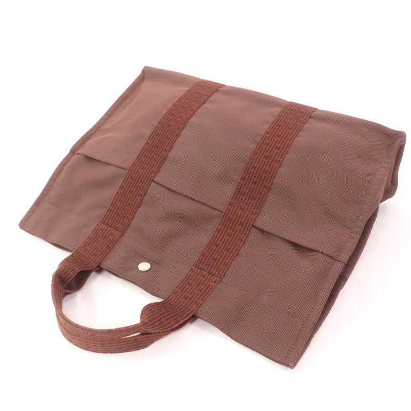 Hermes Yale Line MM Silver Hardware With Cadena Key Tote Handbag Brown Made In