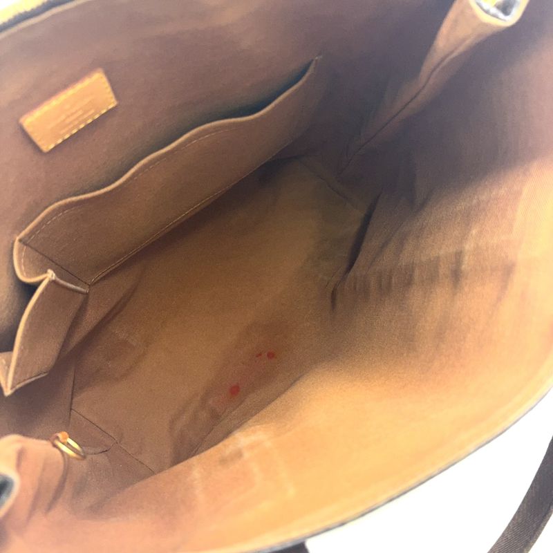 Louis Vuitton Cabas Bobol Damier Ebene Damier Ebene Leather × PVC Brown Tote