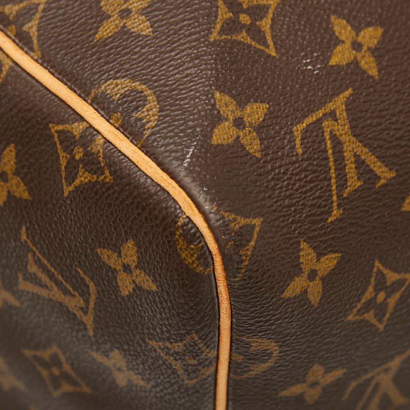 Louis Vuitton Monogram Keepall 55 Boston Bag Travel Bag M41424 Brown PVC