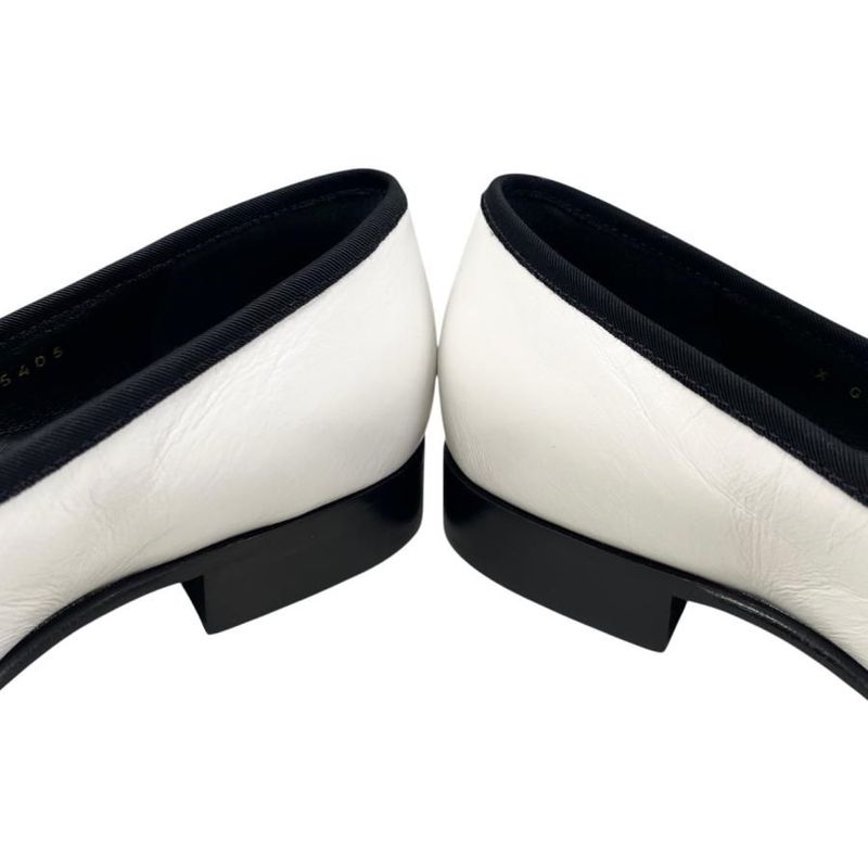 Chanel Loafers Fringe Moccasins G45405 B15187 Nt864 36 Size Calfskin Coco Mark