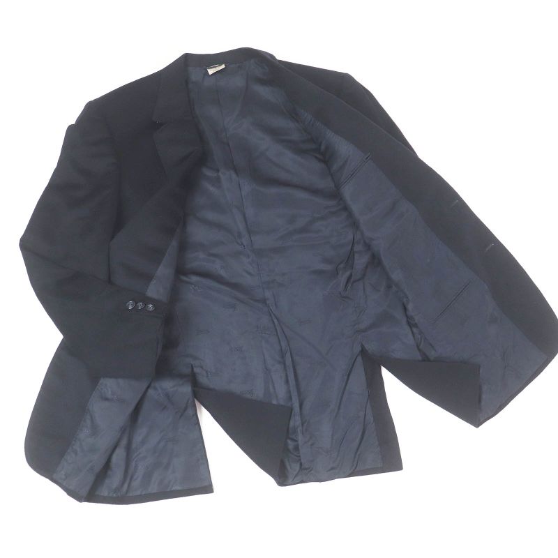Gucci Vintage 100% Cashmere Single Tailored Jacket With Logo All Over The Back