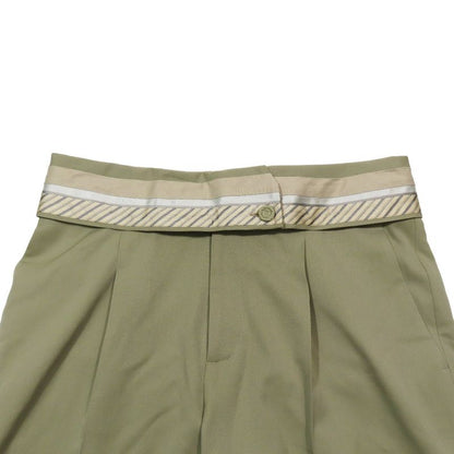 Unused 23SS DIOR Bermuda Shorts Tuck Slacks Half Pants Inside Out Waist Wool 48