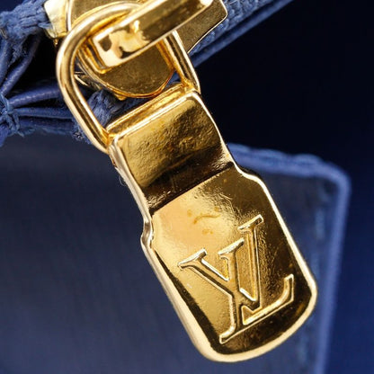 Louis Vuitton Zippy Wallet M82958 Monogram Denim Blue Unisex Long Wallet