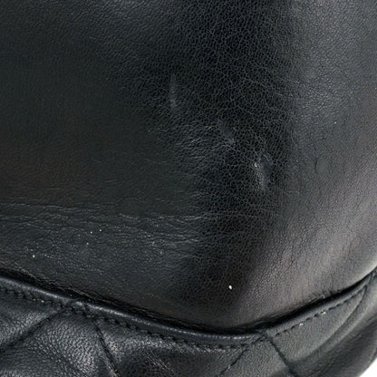 Chanel Matelasse Drawstring Shape Chain Shoulder Bag Lambskin Black Gold