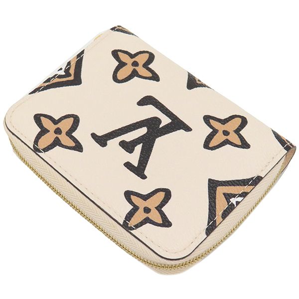 Louis Vuitton Coin Case Zippy Coin Purse Monogram Canvas Cream Gold Hardware