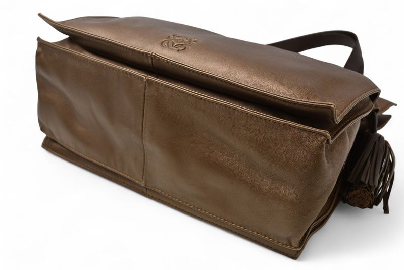 Loewe Flamenco Bag Crossbody Tassel Anagram Loewe Nappa Bag Bronze
