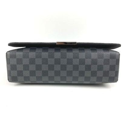 Louis Vuitton Shoulder Bag District MM NV2 N40350 Damier Graphite Canvas Black