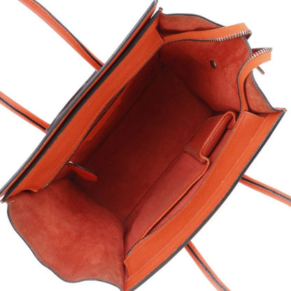 Celine Luggage Micro Calf Red Women's Handbag