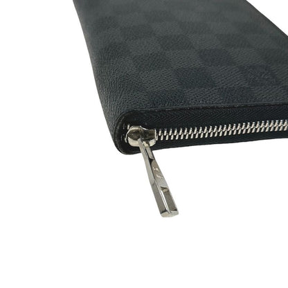 Louis Vuitton N63077 Damier Graphite Round Zipper Zippy Organizer Long Wallet