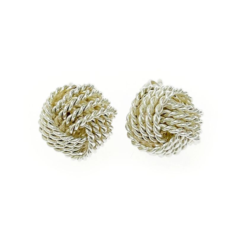 Tiffany & Co Tiffany & Co Silver Somerset Mesh Earrings 2.8g 925 Engraved