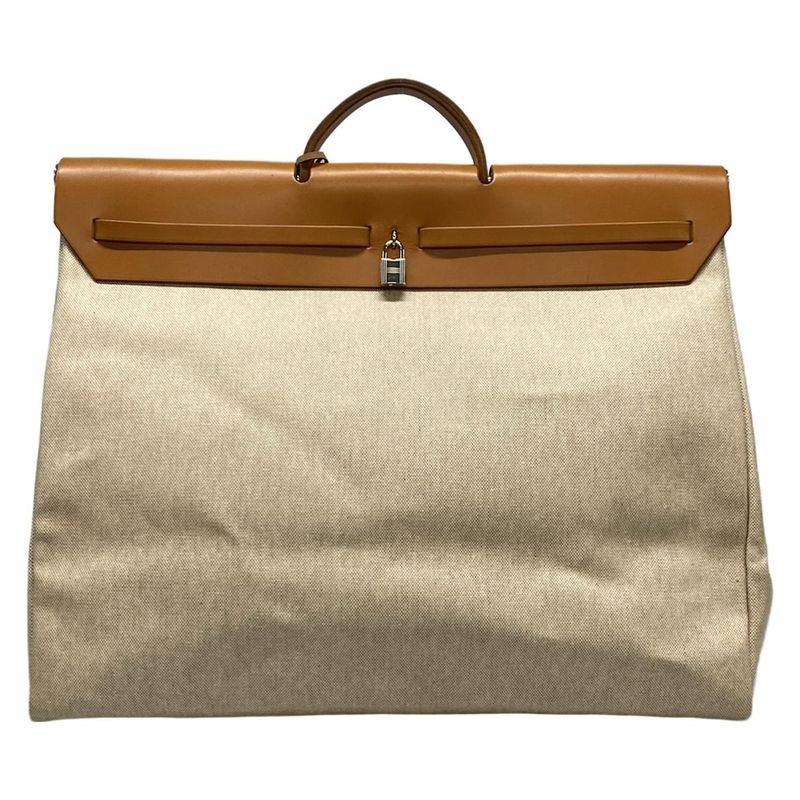 Hermes Handbag Herbag GM Ivory×brown