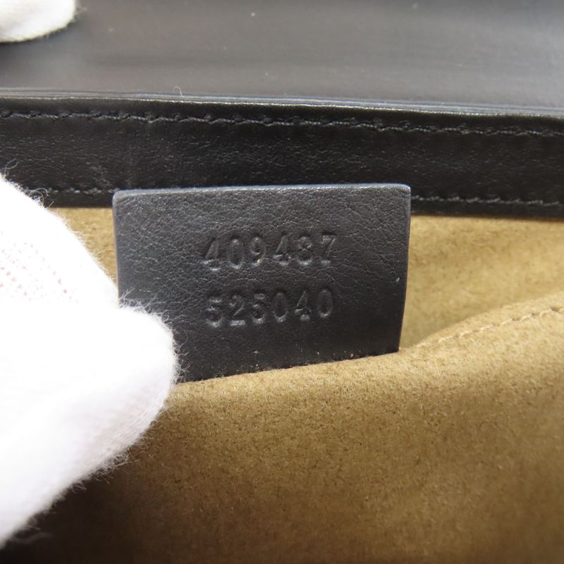 Gucci 409487 GG Chain Shoulder Bag PVC Ladies