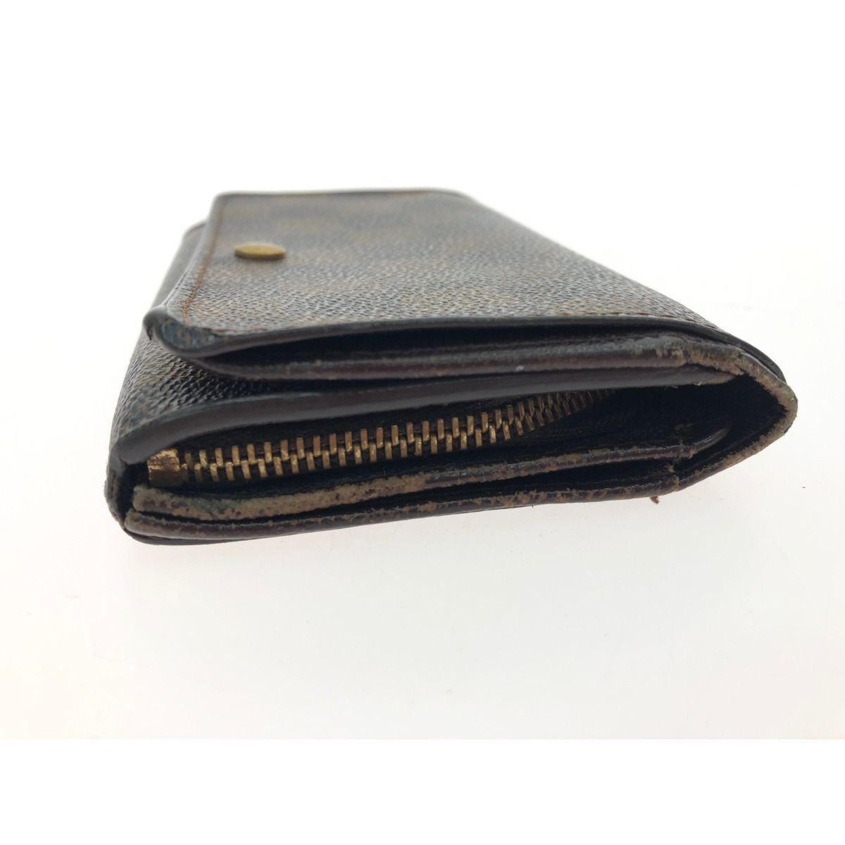 Louis Vuitton Women's Bifold Wallet Damier Porte Feuille Tresor L-Shaped