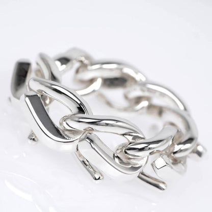 Tiffany & Co Forge Link Ring #50 Ag925 Silver SV Ring Jewelry Accessorie