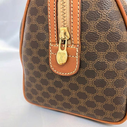 Celine Mini Boston Bag Brown Signature M08 Excellent Condition