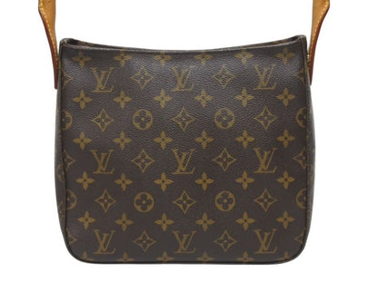 Louis Vuitton Looping MM Bag Monogram Leather Brown Gold — view 3
