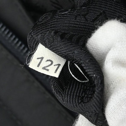 Prada Handbag Black Nylon Leather 80ka730