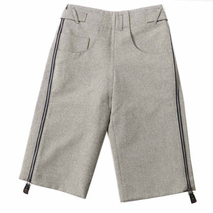 Louis Vuitton 23AW Cashmere Blend 7 1/2 Length Pants With Side Zip Beige 32