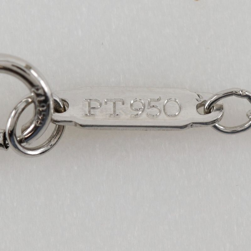 Tiffany & Co Paper Flower Large Pt950platinum × Diamond Ladies 5.3g Necklace