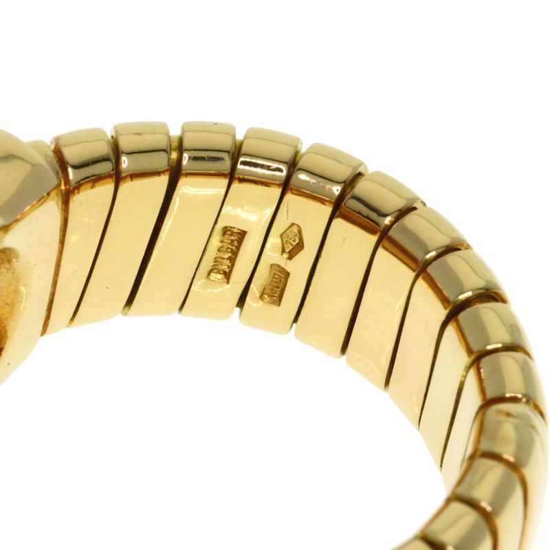 Bvlgari Bulgari Tubogas Onyx Ring And Ring 18K Yellow Gold Ladies