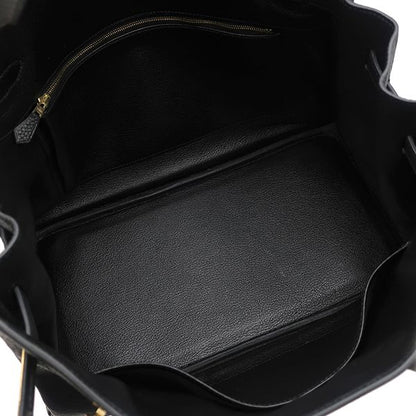 Hermes Handbag Birkin 35 Fjord Black Gold Hardware Black H Engraved [storage