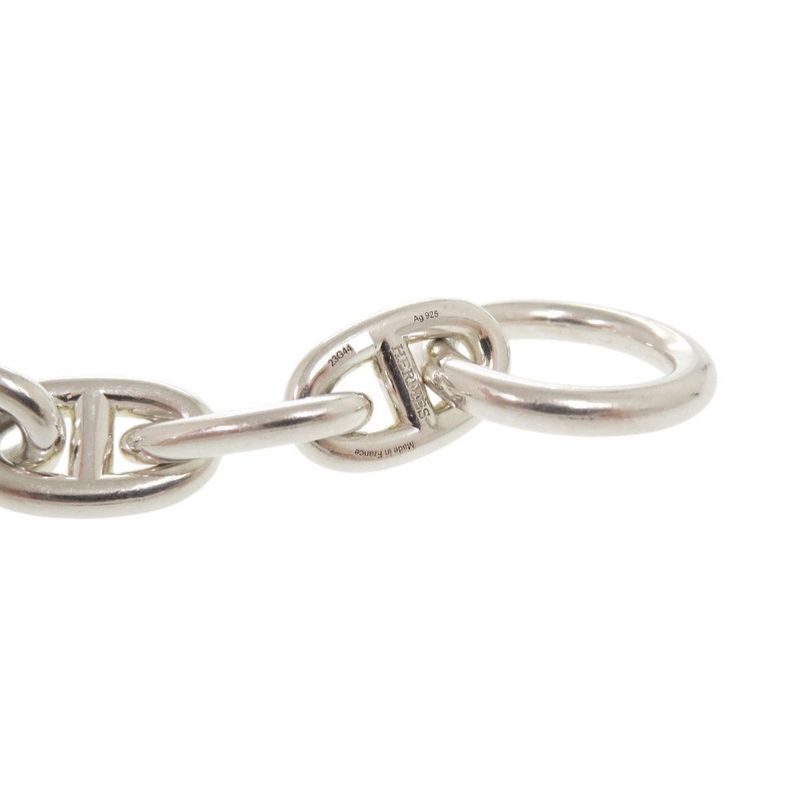 Hermes Chaine D'ancre MM 14 Frames Silver 925 Bracelet 0503 Hermes