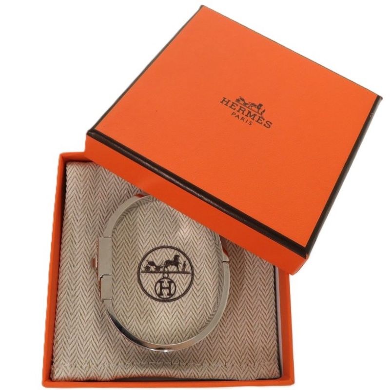 Hermes Kelly Men Sp0212 Metal Noir Black Matte Black Bangle 1698 Hermes