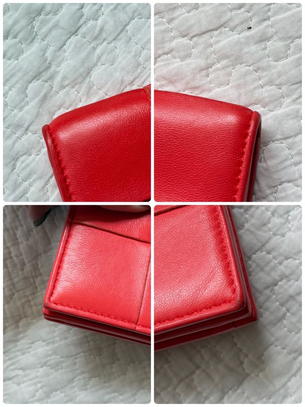 Bottega Veneta Cassette Card Case Business Card Holder Intrecciato Leather