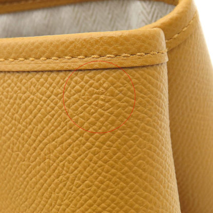 Hermes Tote Garden Party TPM Vaux Epson Sesame Silver Hardware Brown Engraved Z