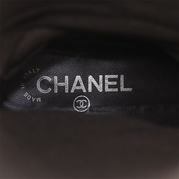 Chanel Long Boots Lambskin 38 Approx 24cm (9.45in) Ladies 4000009801200297