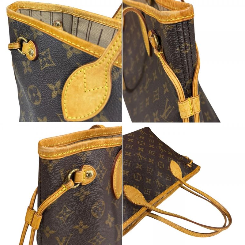 Louis Vuitton Neverfull PM Monogram Tote Bag Monogram Canvas M40155 Brown