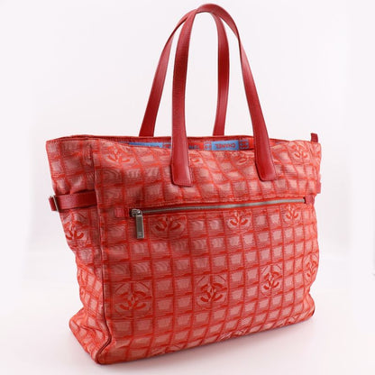 Chanel Tote TGM New Travel Line A15826 Nylon Canvas Red Ladies Tote Bag
