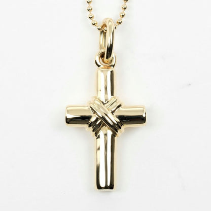 Tiffany & Co Signature Cross 18K Yellow Gold Ladies 6.7g Necklace