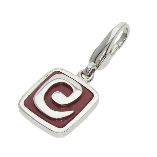 Bvlgari Bulgari Lord Ride Charm Pendant Top 18K White Gold Ladies