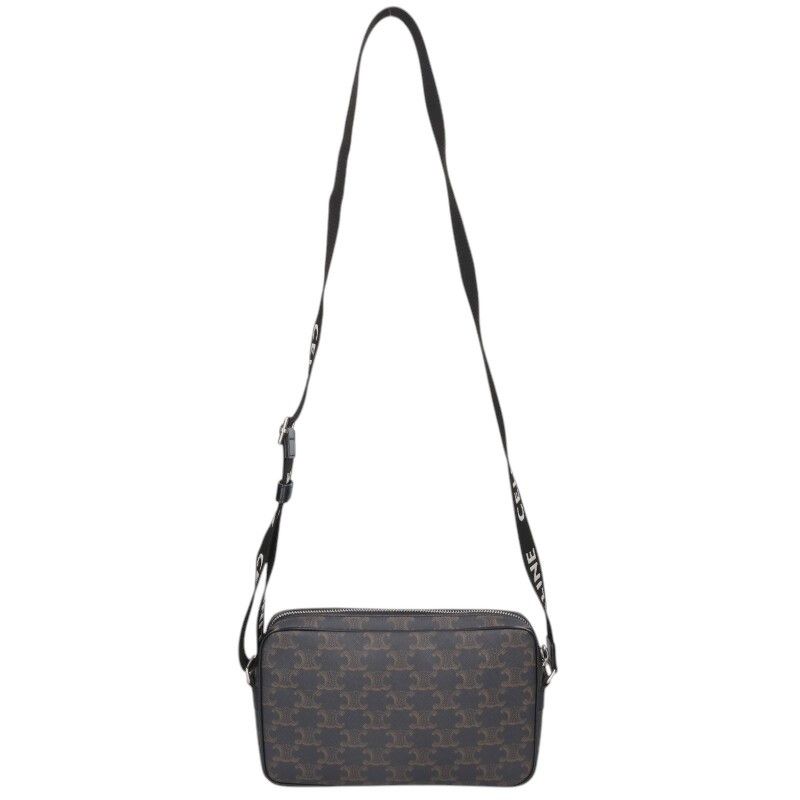 Celine 197202dnd Triomphe Canvas Medium Shoulder Bag Men's