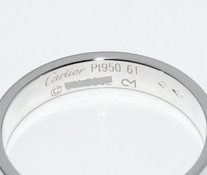 Cartier Ring Pt950 Happy Birthday Ring SM Logo Cartier Wedding Ring B40553