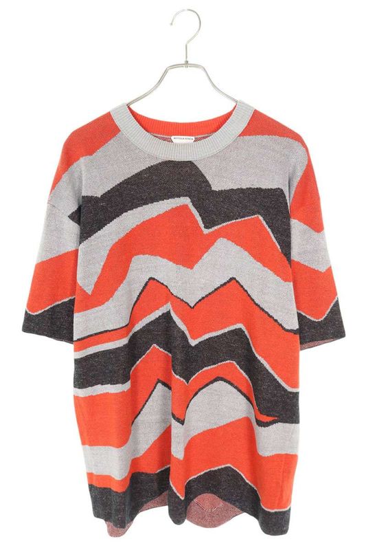 Bottega Veneta 785444 V3y20 Stripe Crew Neck Knit T-shirt Men's M