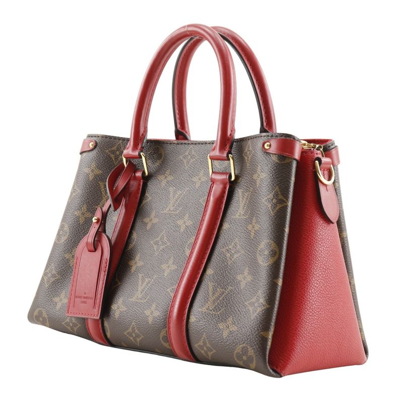 Louis Vuitton Soufflot NV BB M44818 Monogram Canvas Brown/red Tr1290 Ladies