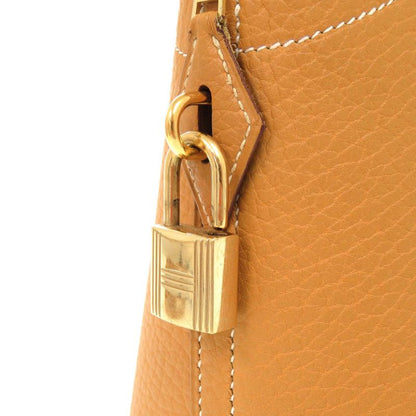 Hermes Bolide 31 Fjord Natural Sable Gold Hardware □I Engraved Handbag Brown