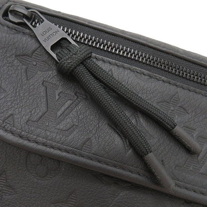 Louis Vuitton Shoulder Bag Pulse Wearable Wallet Monogram Shadow Leather Black