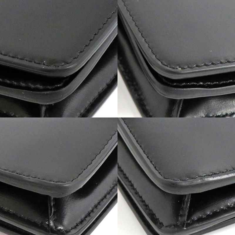 Celine Trapeze Triomphe Bag 199283bf438no Leather Black Gold Hardware