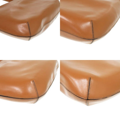 Celine Shape Push Leather Camel Shoulder Bag Brown 0441 Celine Women